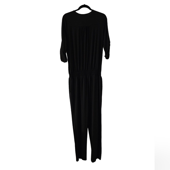 INC one-piece jumpsuit. Black, size Large. Beautiful...brand new, never worn. - Picture 2 of 4